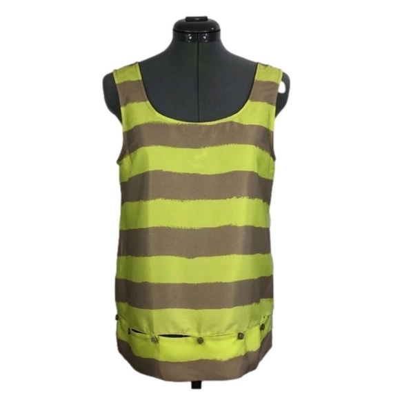 BCBGeneration Unique sleeveless striped tank top. Size XS (runs big). NWT. - Picture 1 of 7